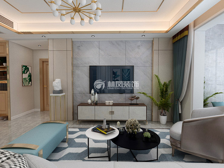 银河丽湾-230平-轻奢风格-客厅1.jpg