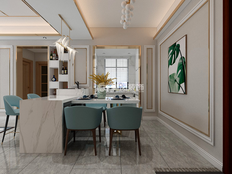 银河丽湾-230平-轻奢风格-餐厅2.jpg