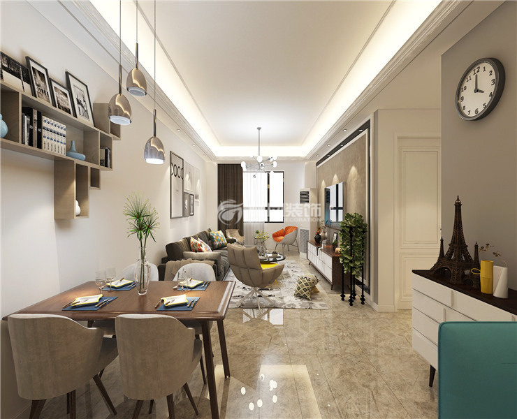 中海和平之门-87平-现代风格-餐厅 (1).jpg