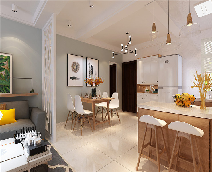 龙湖西府原著-95平-北欧现代风格-客厅-餐厅.jpg