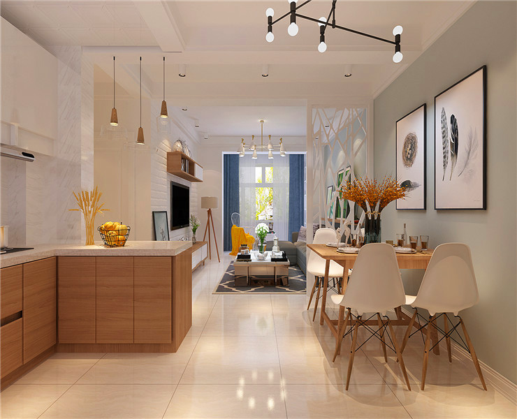 龙湖西府原著-95平-北欧现代风格-客厅-厨房.jpg