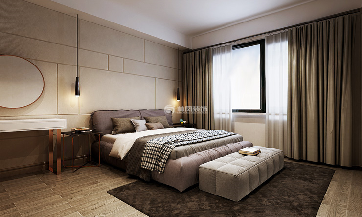 格林玫瑰湾-145平-极简风格-卧室2.jpg