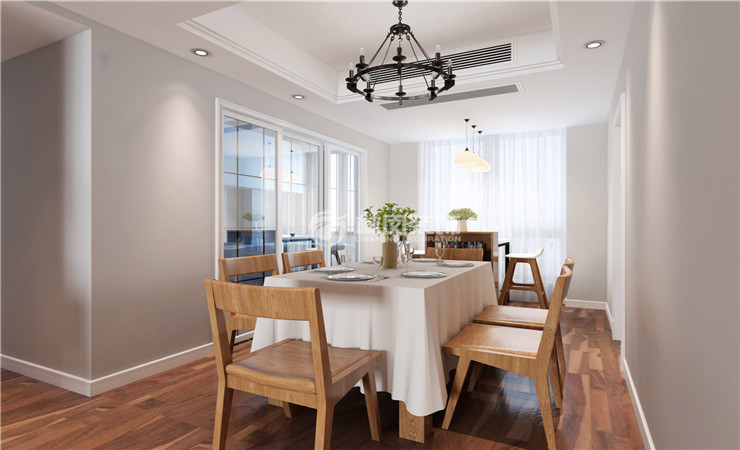 橡树湾126平米 北欧风格-餐厅.jpg