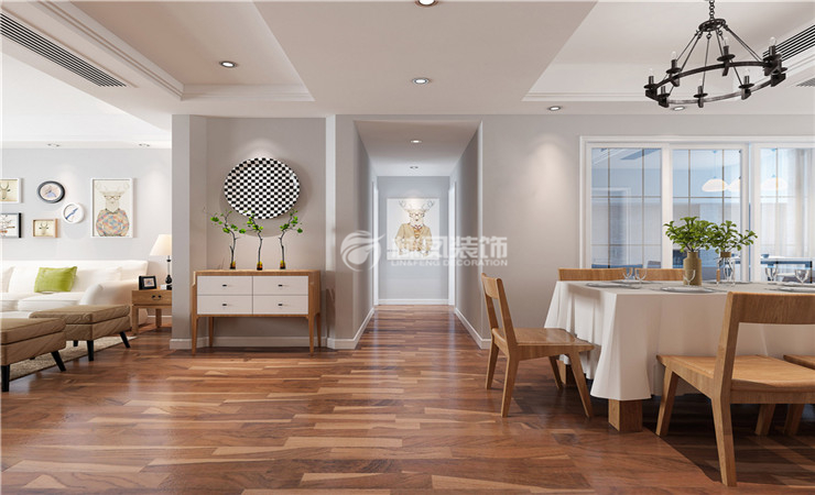 橡树湾126平米 北欧风格-走廊.jpg