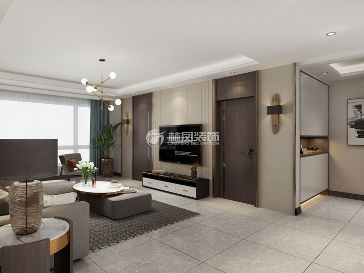 融创沈阳府-145平-现代风格 客厅3.jpg