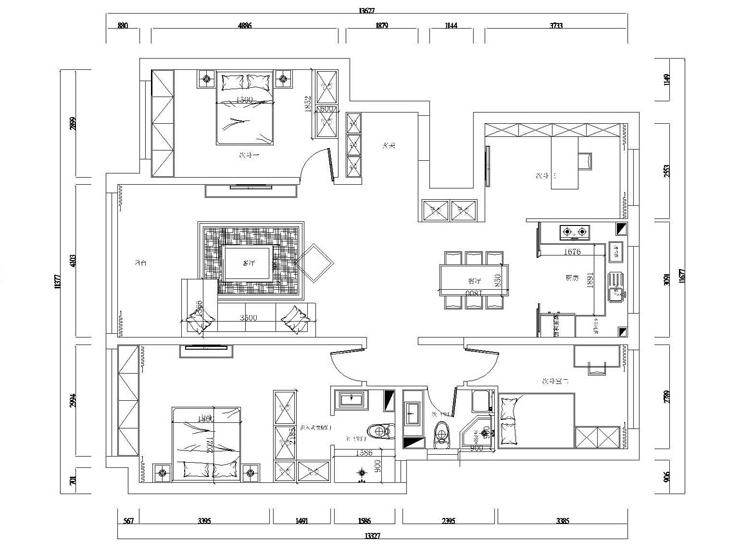 融创沈阳府-145平-现代风格 平面图.jpg
