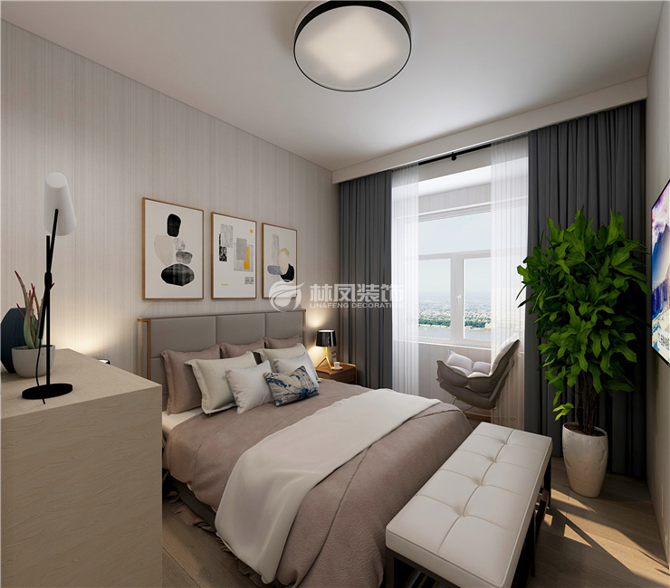阳光100凤凰湾-126平-现代风格-主卧室1.jpg