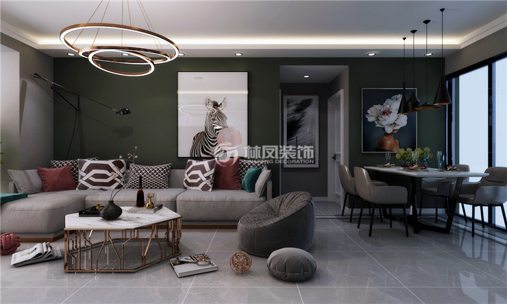 龙湖西府原著-125平-现代风格-沙发背景及餐厅.jpg