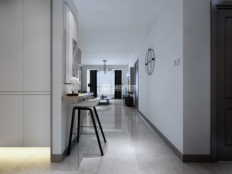 孔雀城-95㎡-现代风格-过廊2.jpg