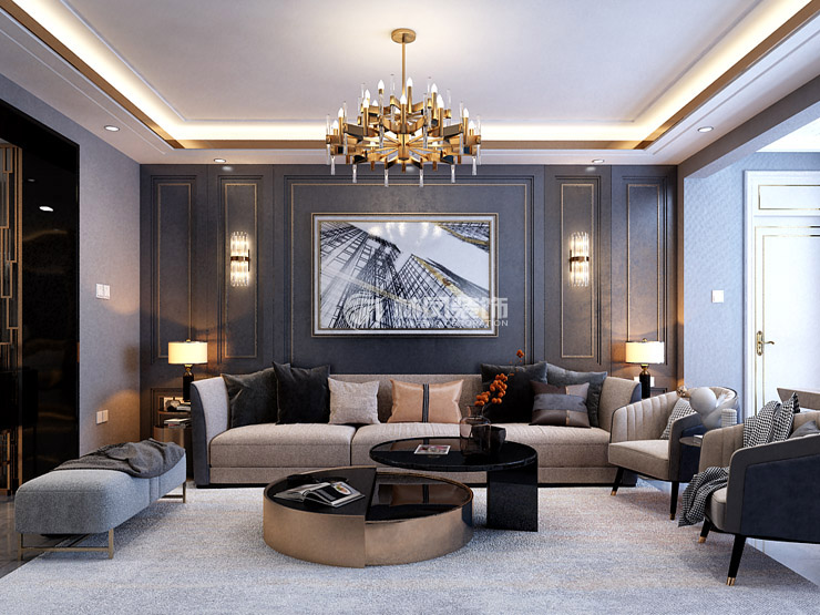 金辉优步湖畔-155平-现代轻奢-客厅.jpg