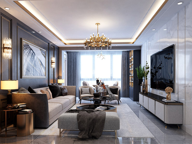 金辉优步湖畔-155平-现代轻奢-客厅2.jpg