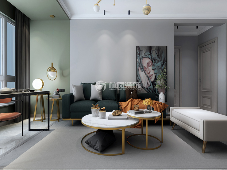 华强城-95㎡-现代混搭-客厅4.jpg