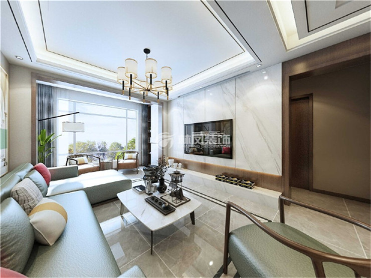 保利香槟国际-155平现代风格-客厅2.jpg