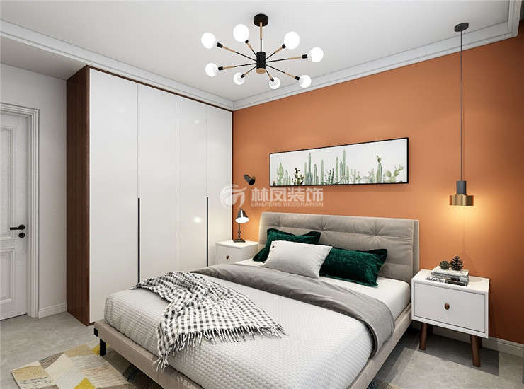国奥现代城-93平-北欧风格-主卧室.jpg