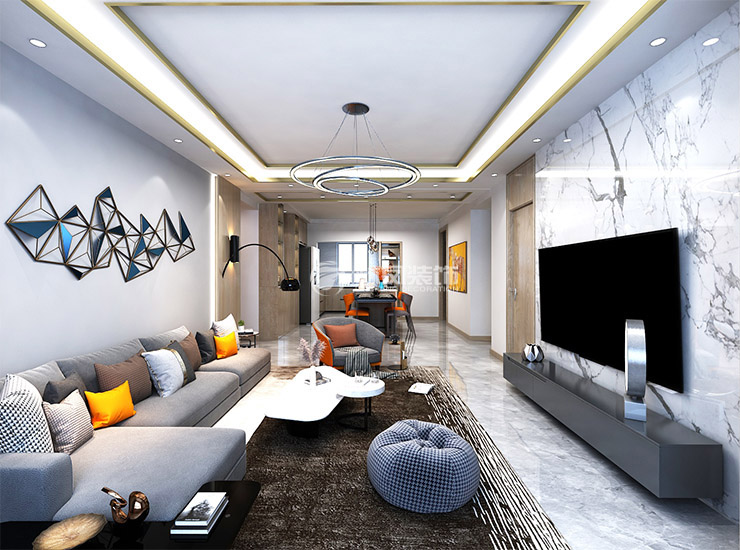 保利香槟国际-134平-现代风格-客厅.jpg