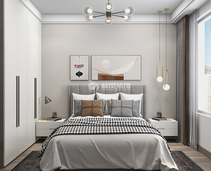 远洋仰山-110平-现代轻奢风格-次卧.jpg