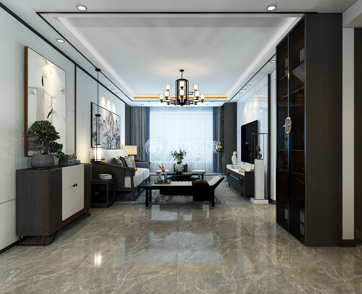 S1-鄂伟哲-金辉中央云著-140平-新中式风格-客厅3.jpg