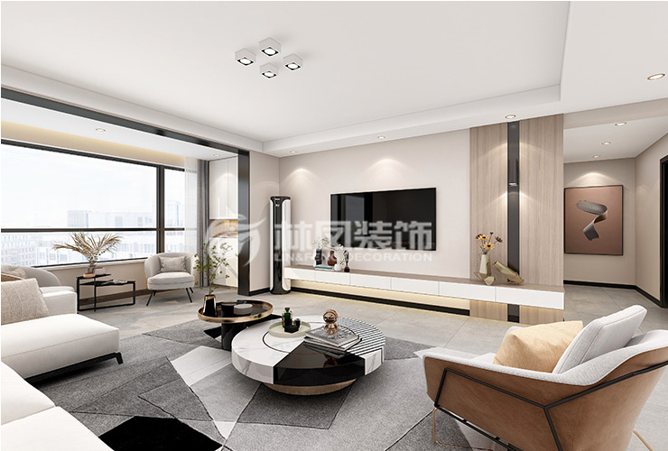 保利和光尘樾-160平-现代简约风格-客厅1.jpg