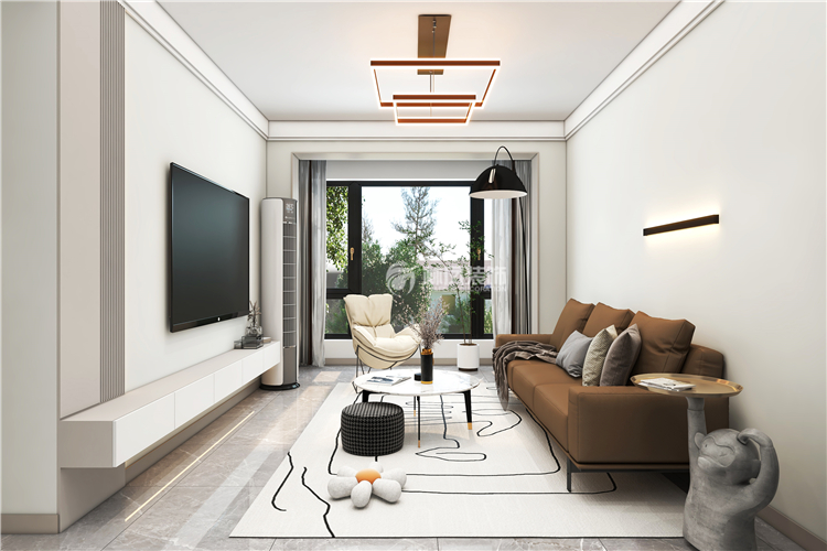 中铁香湖-88平-现代风格-客厅B.jpg