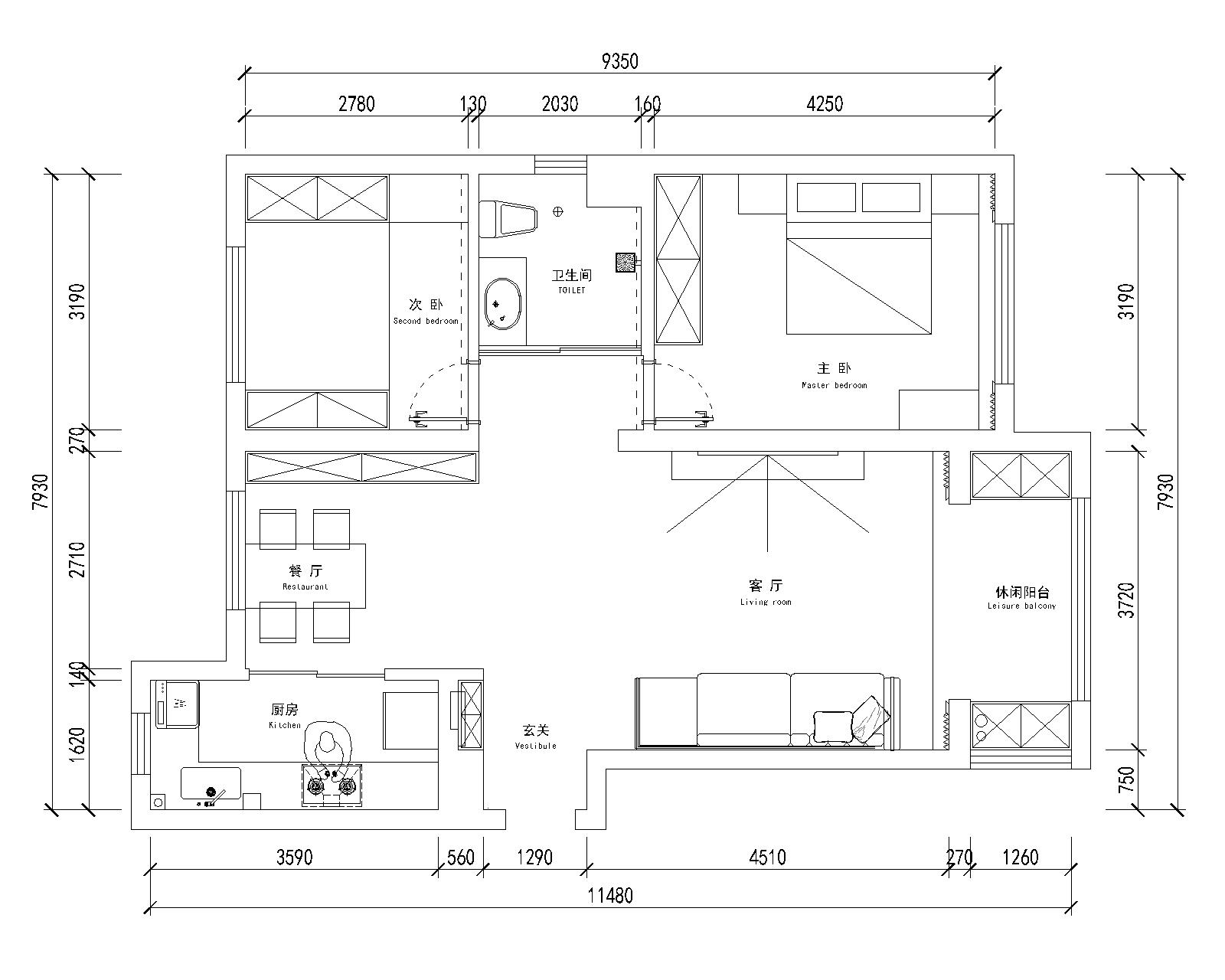 中海寰宇天下 99㎡现代 户型图.jpg