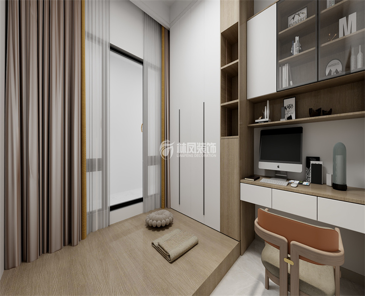 恒大滨江左岸-137平-现代风格-书房.jpg