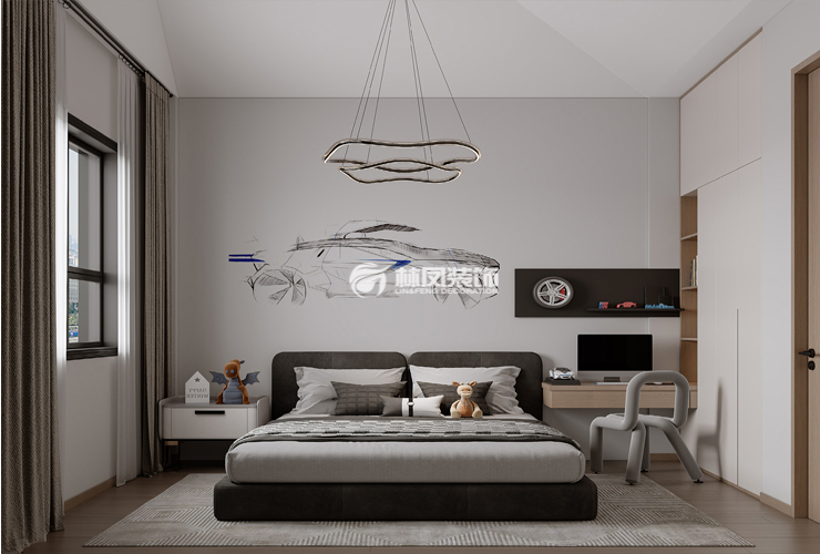 莫奈小镇-220㎡-新中式风格-客卧室.jpg