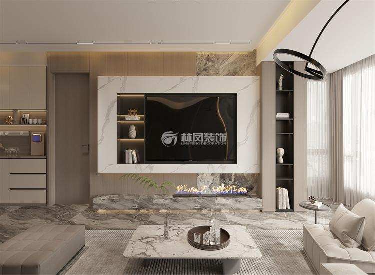 华润荣华府135㎡意识风格 客厅.jpg