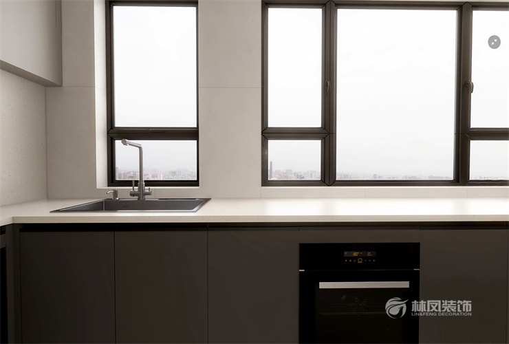华润置地公元九里 150平 现代极简 厨房1.jpg
