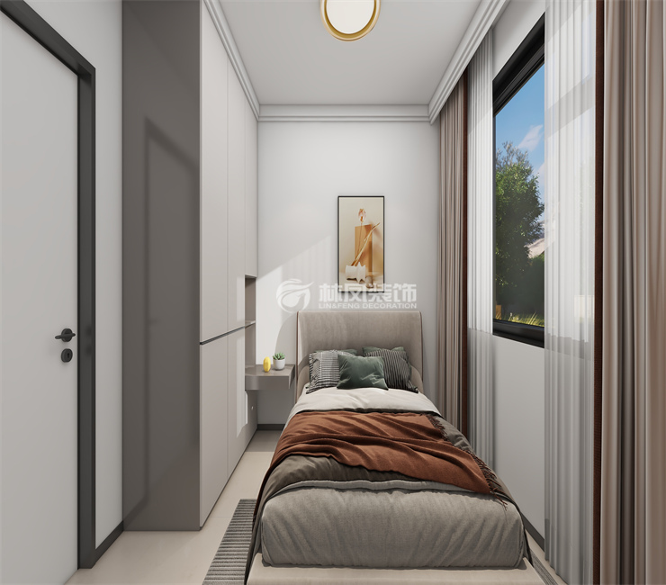 中海和平之门-115平-现代风格-次卧2.jpg