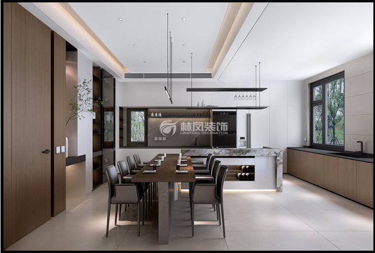 辽中自建别墅-630平米-现代轻奢-餐厅岛台.jpg