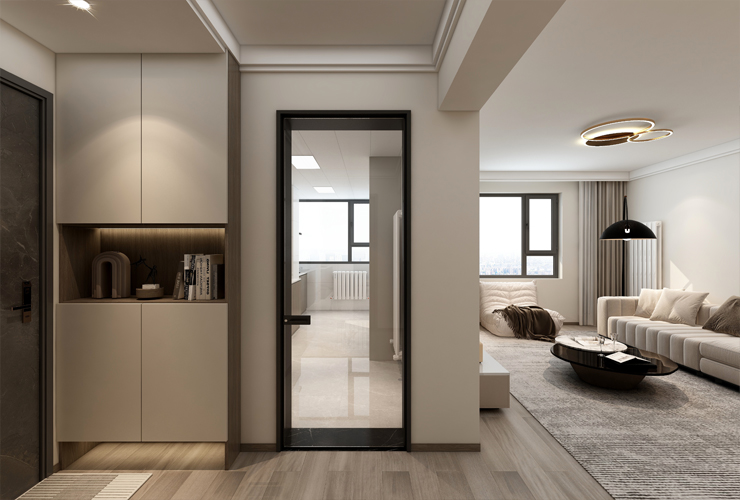 东大家属楼-100平-现代风格-门厅.jpg