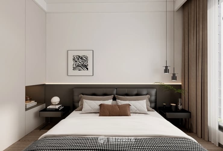 保利公园壹号 124平 现代风格 卧室1.jpg