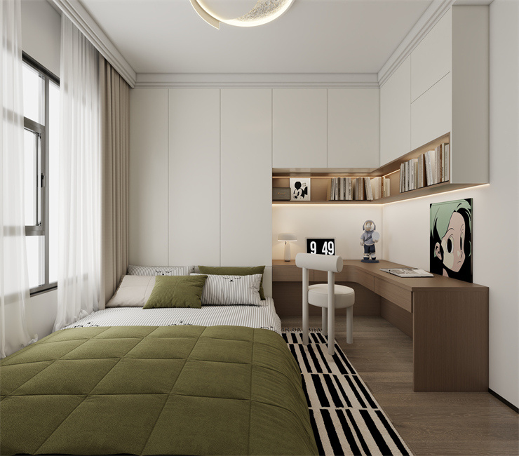 孟凡玉设计-恒大半岛天境-95平米-现代风格-次卧室.jpg