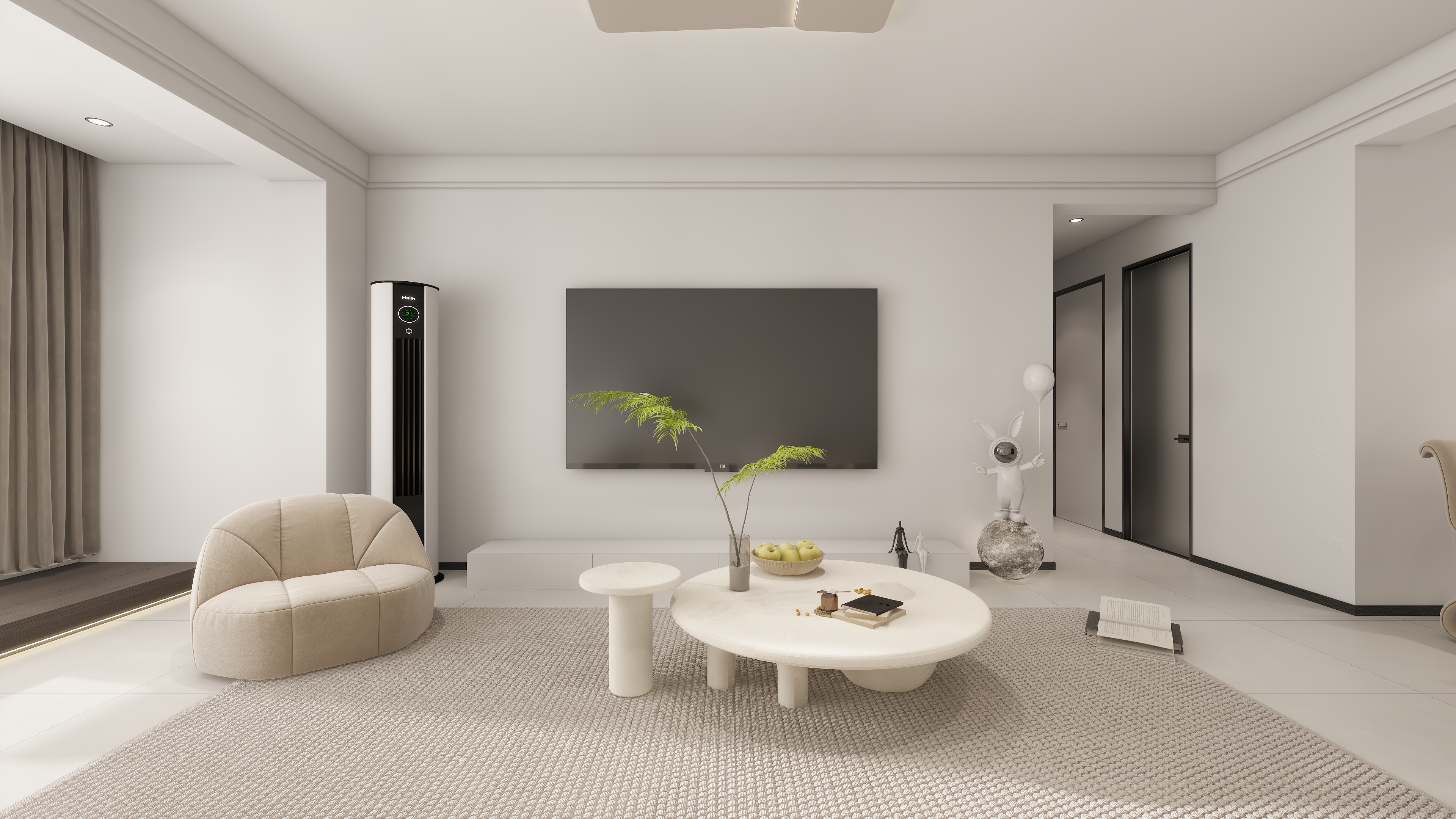 格林生活坊95㎡ 现代风格 客厅2.jpg