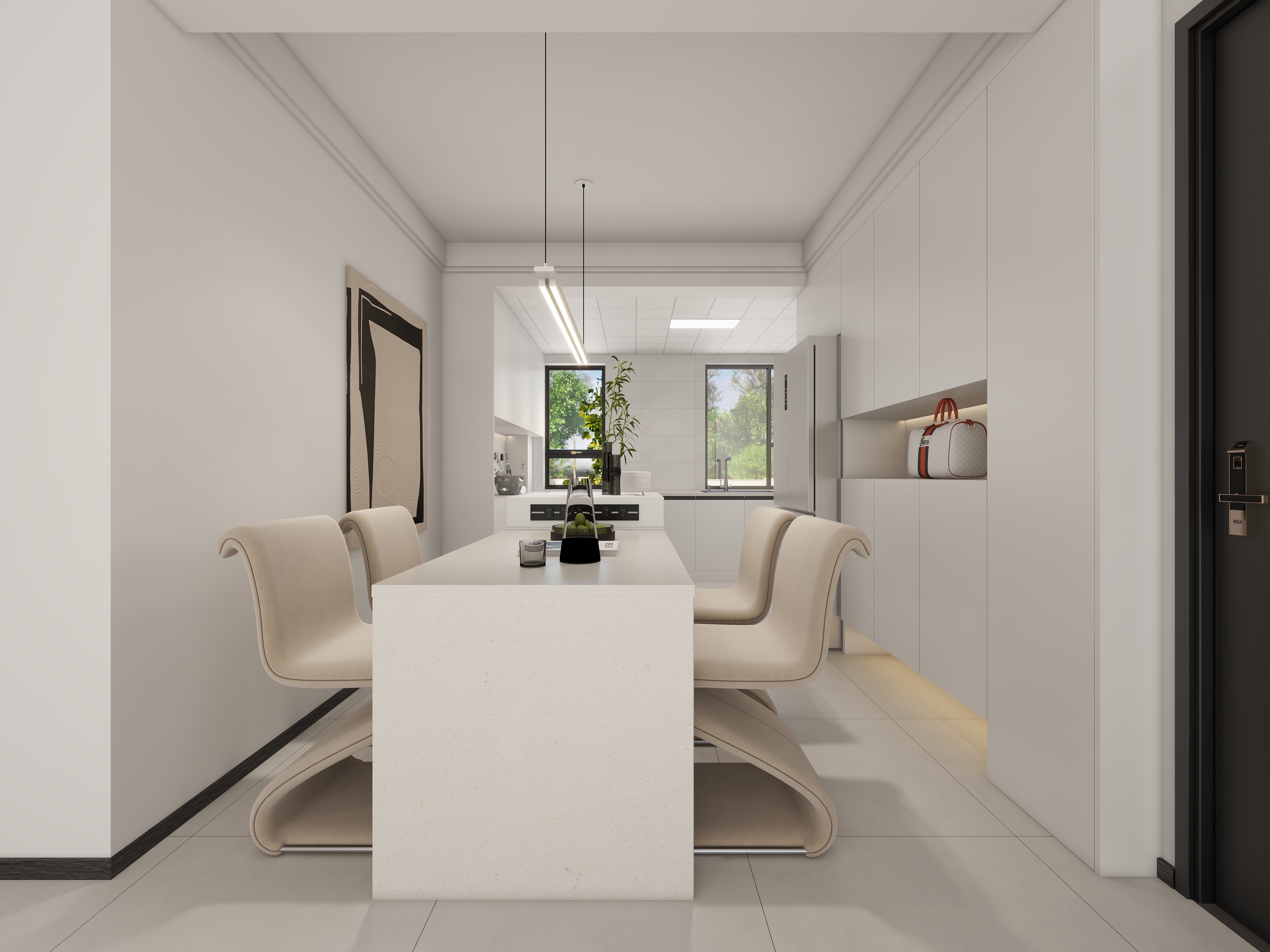 格林生活坊95㎡ 现代风格 餐厅.jpg