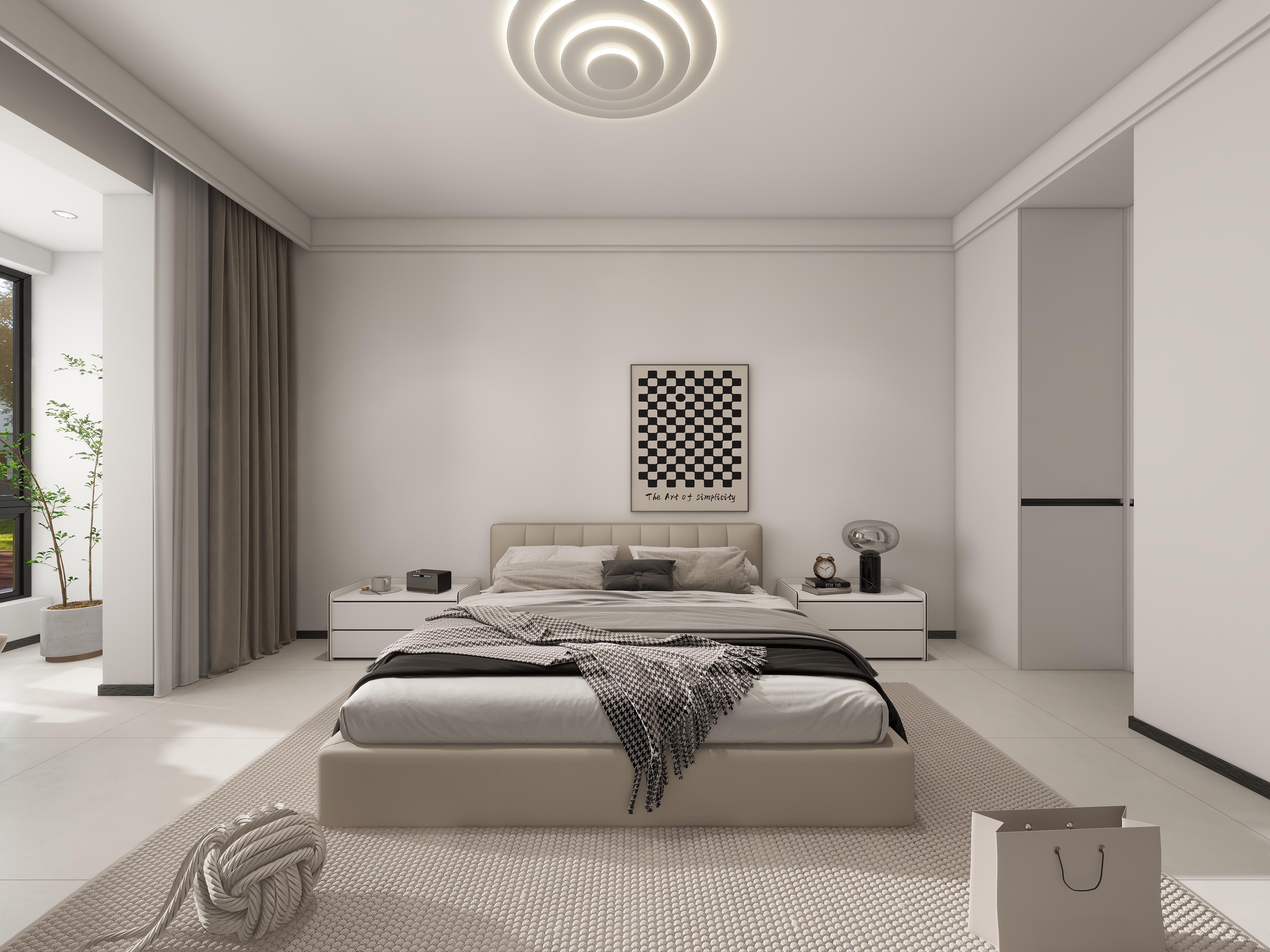 格林生活坊95㎡ 现代风格 主卧1.jpg