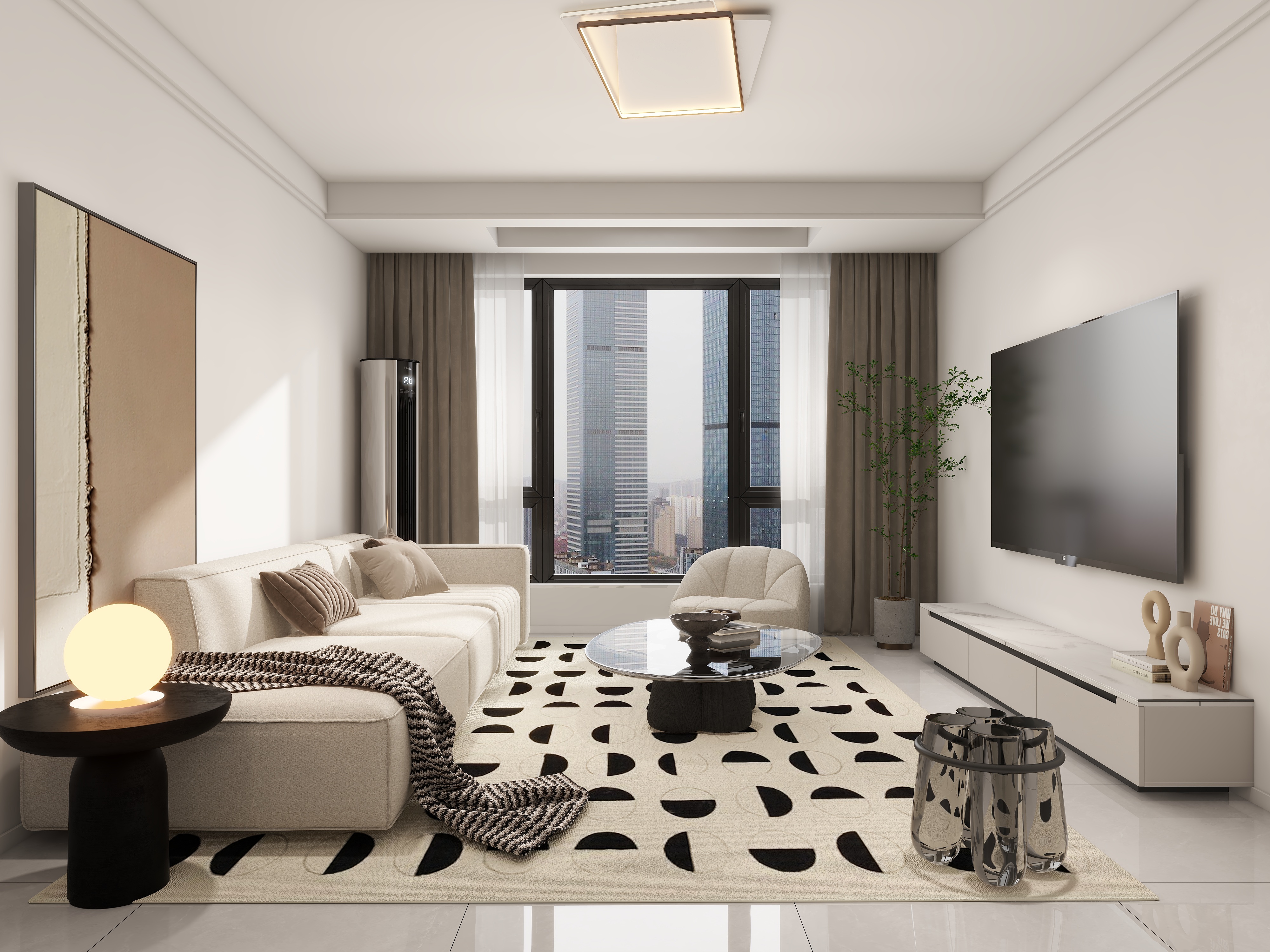 保利茉莉公馆115㎡现代风格-客厅 .jpg