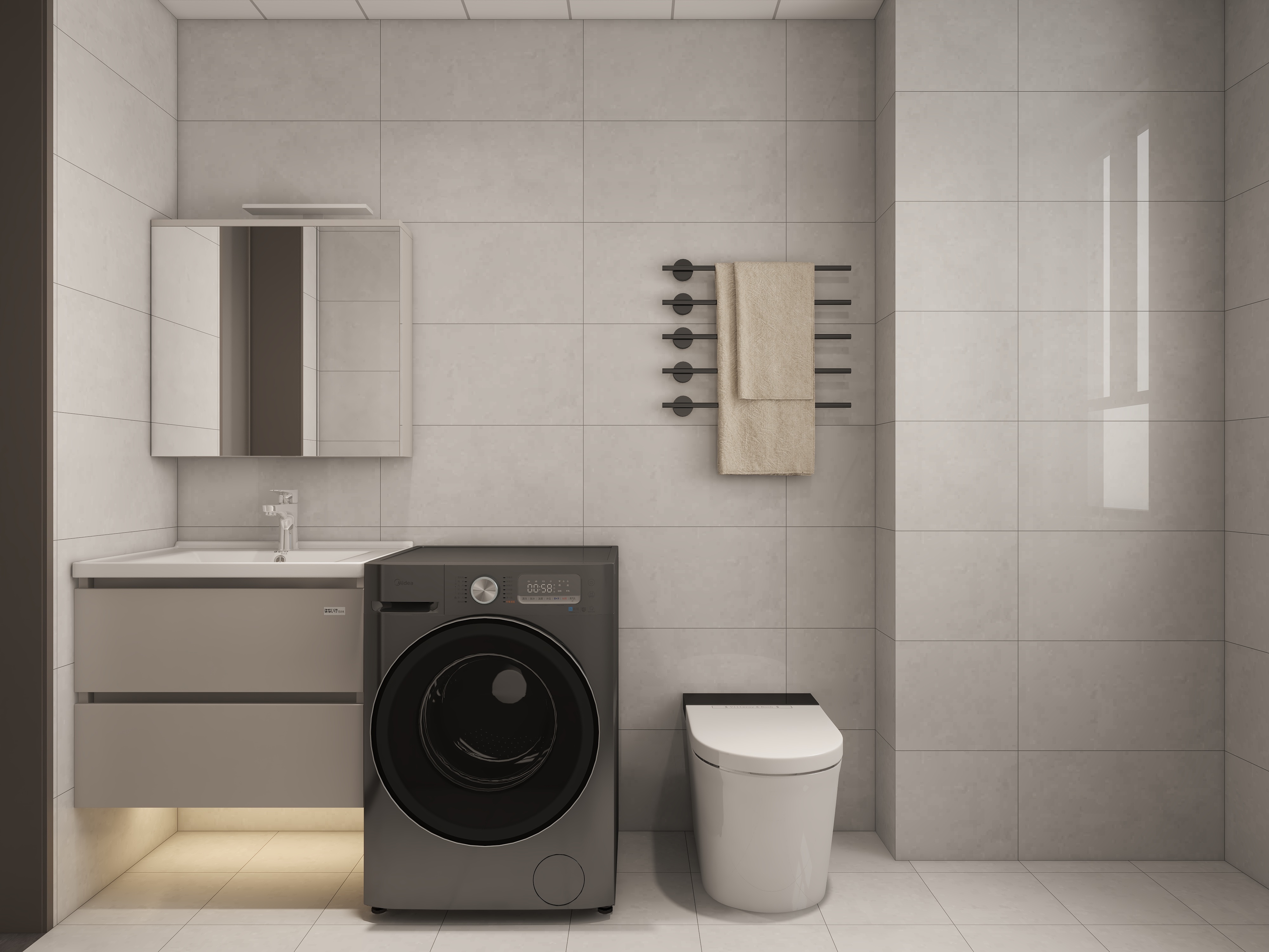 保利茉莉公馆115㎡现代风格-卫生间2 .jpg