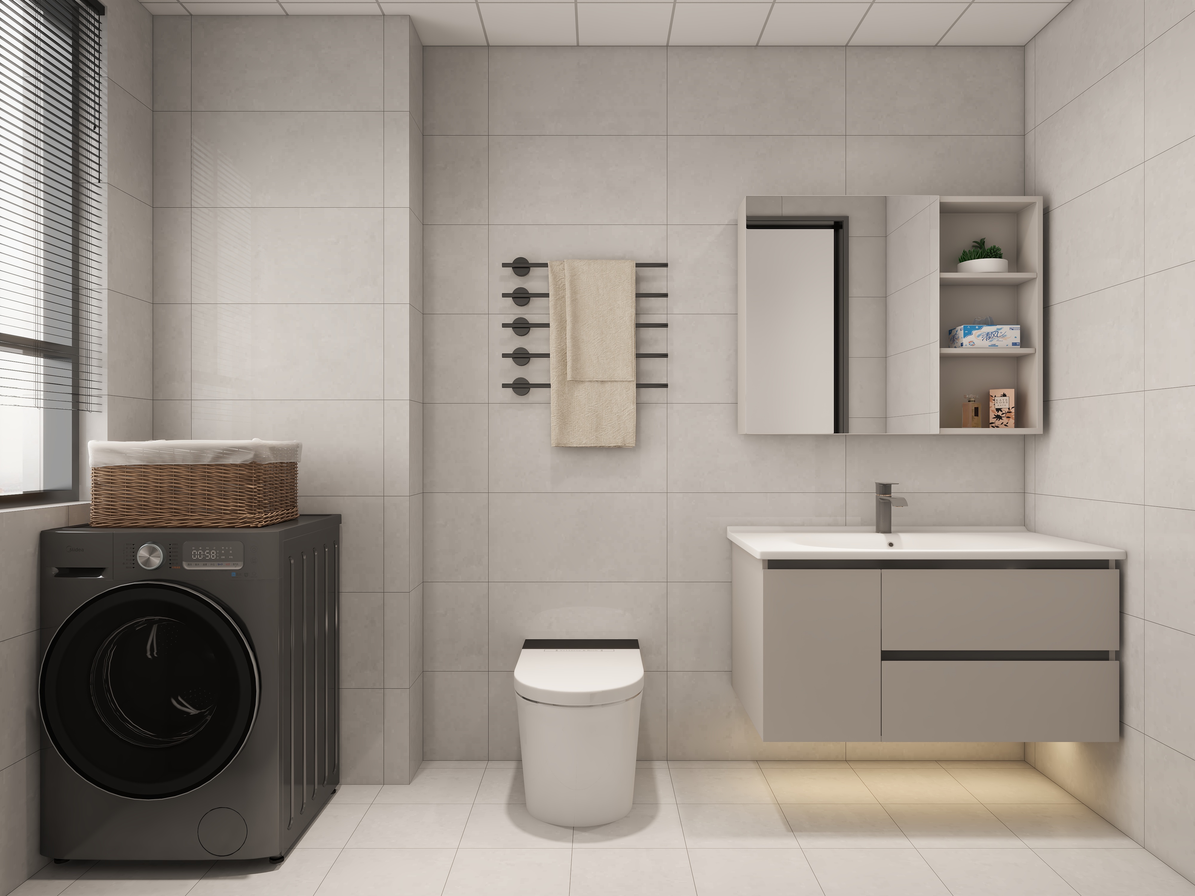 保利茉莉公馆115㎡现代风格-卫生间 .jpg