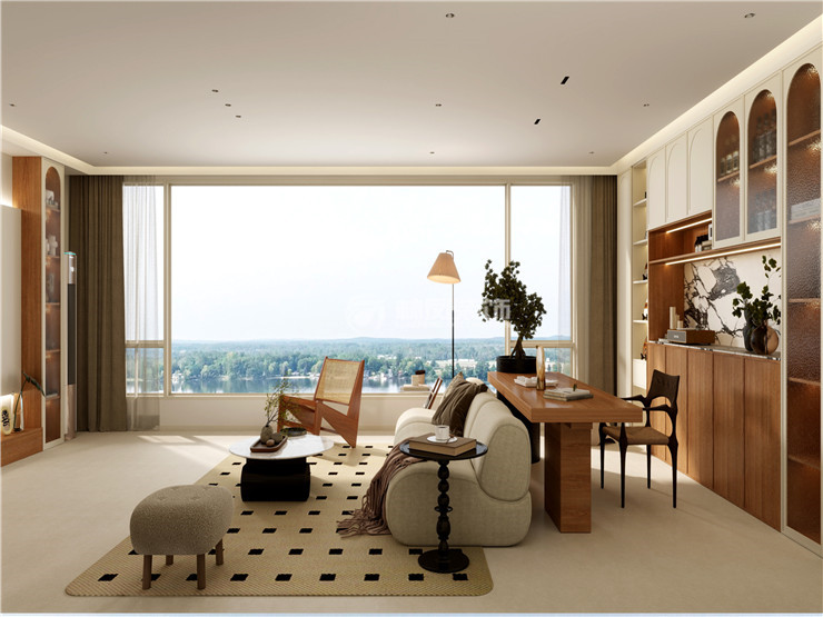 龙湖九里颐和-150平-中古风格-客厅 (2).jpg