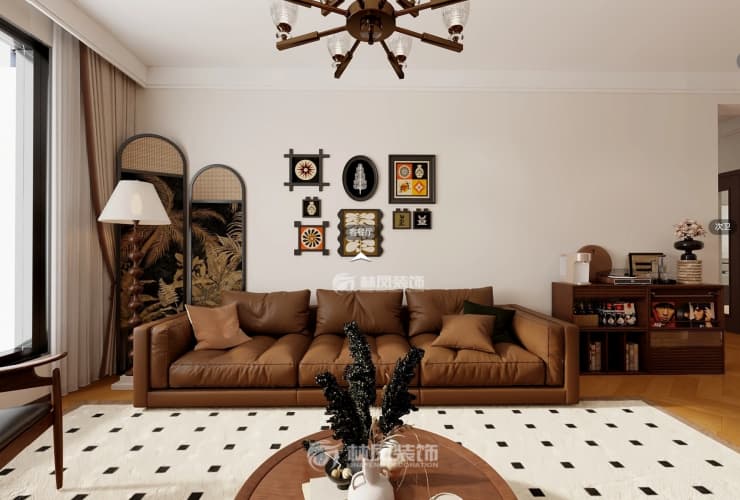 泰莱首园 180平 中古风格 客厅2.jpg