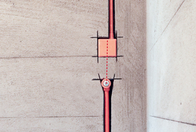 洗衣机插座、龙头两点一线